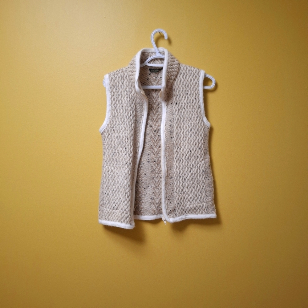 Branigan Weavers Irish Wool Zip Up Vest